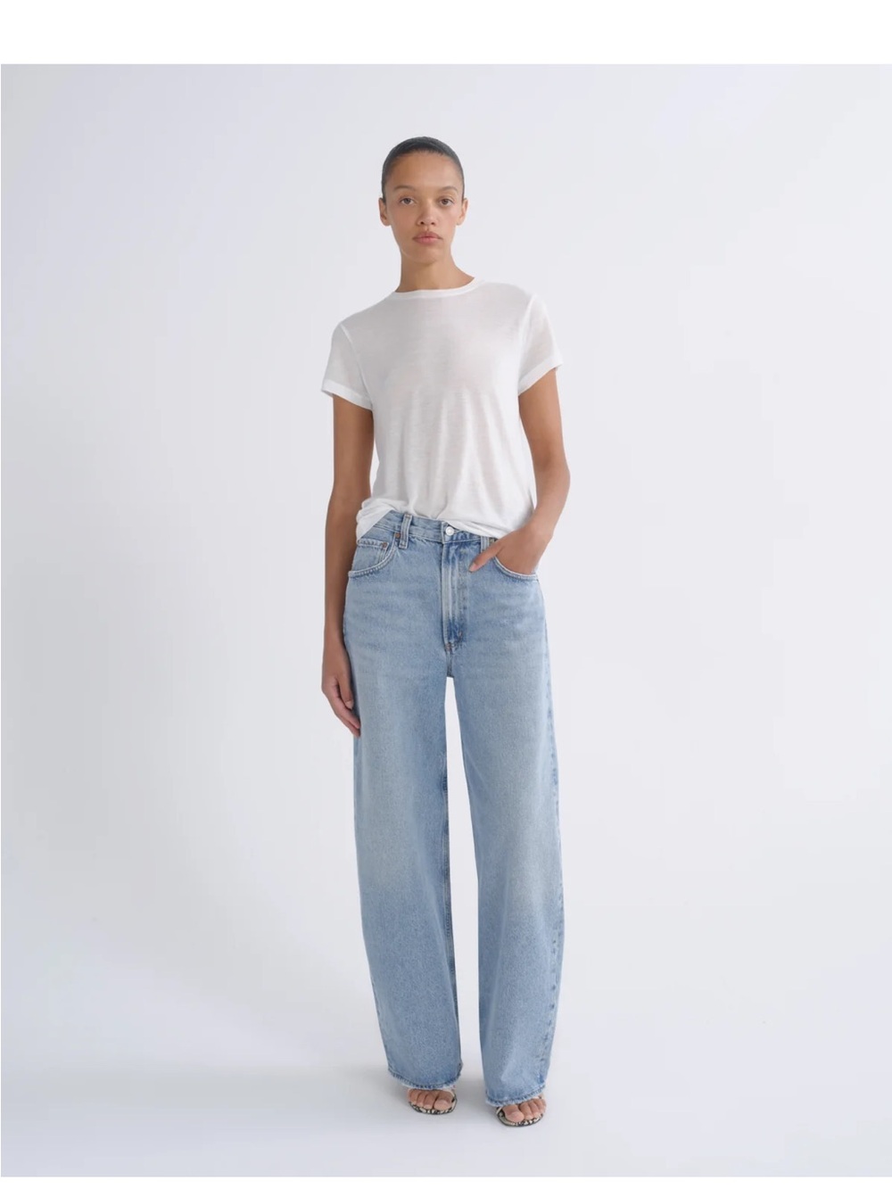 Agolde low curve jeans in Force